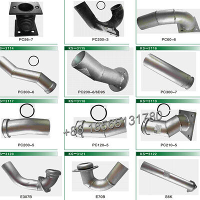 Muffler Clamp VOE14528382 EC135B EC140B EC160B EC180B EC210B EC210D for   Excavator Exhaust System Clamp 14528382