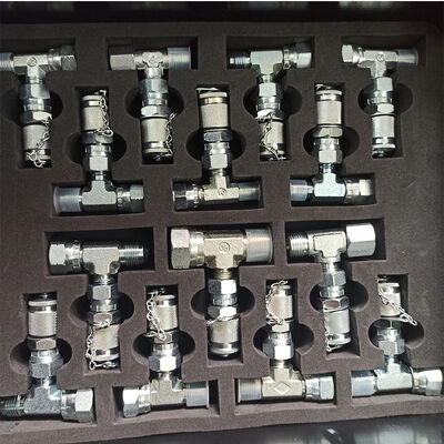 Excavator Diagnostic Tool Hydraulic Pressure 5 Gauge Set Diagnostic Test Kits for Excavator Engine Parts